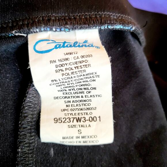 Vintage Catalina Floral Print Neon Multicolor Swimwear Skirt Women's Size S - Picture 5 of 6